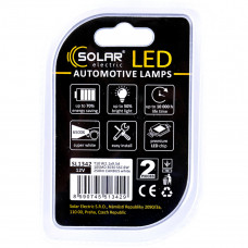 LED автолампа Solar 12V T10 W2.1x9.5d 10SMD white, 2шт