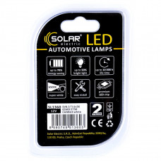 LED автолампа Solar 12V SV8.5 T11x36 6SMD white, 2шт SL1360