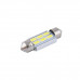 LED автолампа Solar 12V SV8.5 T11x36 6SMD white, 2шт