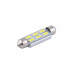 LED автолампа Solar 12V SV8.5 T11x41 6SMD white, 2шт