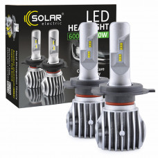 LED автолампа Solar H4 12/24V 6500K 6000Lm 40W Cree Chip