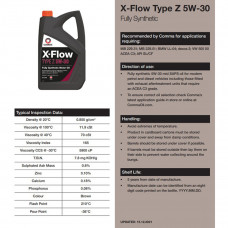 Моторне масло Comma X-FLOW TYPE Z 5W-30 4л