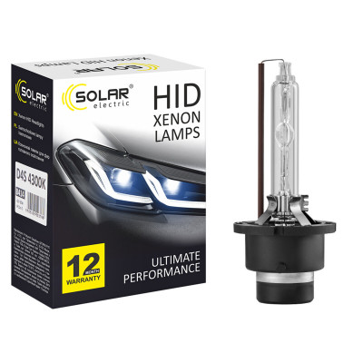 Ксенонова лампа Solar D4S 4300K, 42V, 35W PK32d-5, 2шт