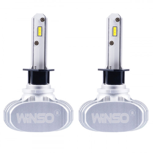 Автолампа Winso LED H1 12/24V 6000К 4000Lm 50W CSP Cree Chip 19х19, 2шт