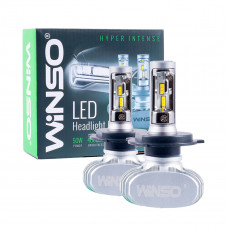 Автолампа Winso LED H4 12/24V 6000К 4000Lm 50W CSP Cree Chip 19х19, 2шт