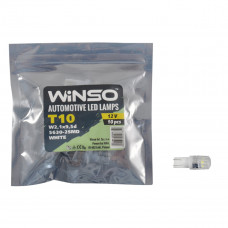 Автолампа Winso LED 12V SMD T10 W2.1x9.5d, 10шт 127350