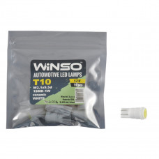 Автолампа Winso LED 12V SMD T10 W2.1x9.5d, 10шт 127100