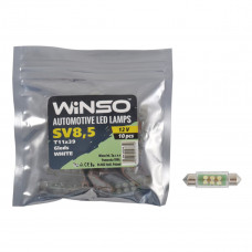 Автолампа Winso LED 12V FLUX SV8.5 T11x39, 10шт Автолампа Winso LED 12V FLUX SV8.5 T11x39, 10шт