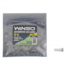 Автолампа Winso LED 12V SMD T5 W2x4.6d, 20шт 127400