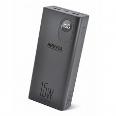 Повербанк (Power Bank) Brevia 30000mAh 15.5W Li-Pol, LCD чорний