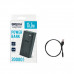 Повербанк (Power Bank) Brevia 30000mAh 15.5W Li-Pol, LCD чорний