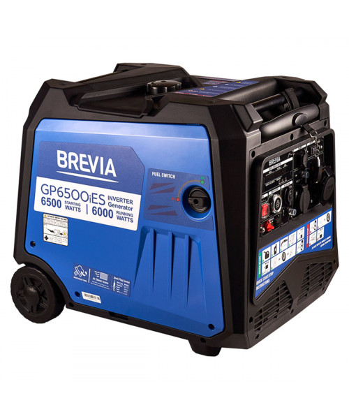 Генератор Brevia інверторний бензиновий 6,5кВт (ном 6,0кВт) з електростартером