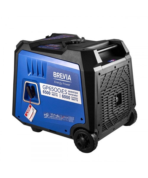 Генератор Brevia інверторний бензиновий 6,5кВт (ном 6,0кВт) з електростартером
