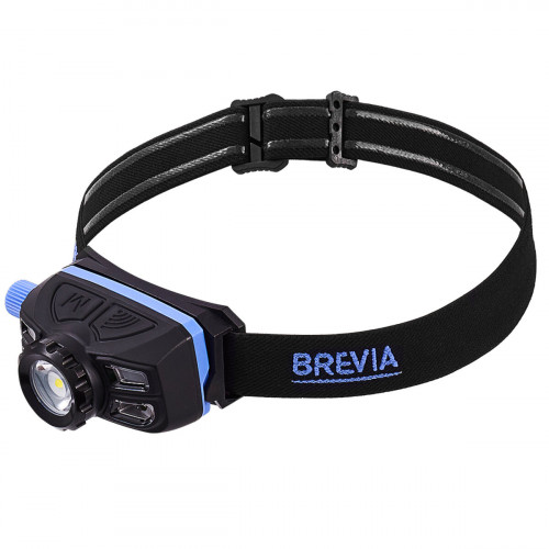 Ліхтар налобний Brevia 400Lm, 5W LED, Zoom, Sensor, 1400mAh IP65 Ліхтар налобний Brevia 400Lm, 5W LED, Zoom, Sensor, 1400mAh IP65