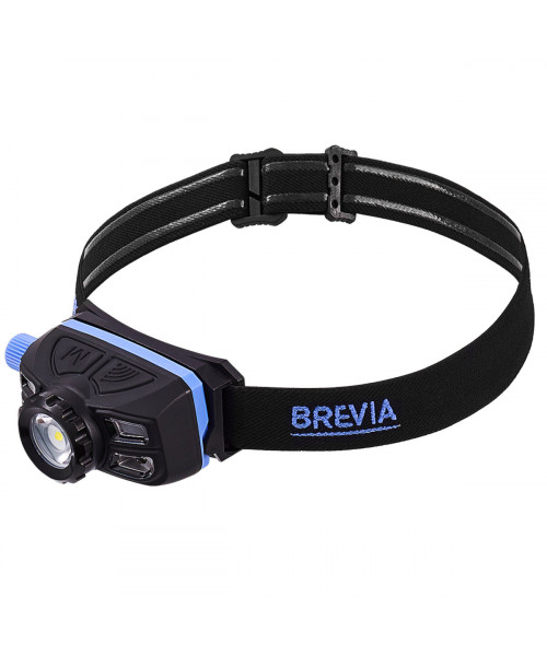 Ліхтар налобний Brevia 400Lm, 5W LED, Zoom, Sensor, 1400mAh IP65 Ліхтар налобний Brevia 400Lm, 5W LED, Zoom, Sensor, 1400mAh IP65