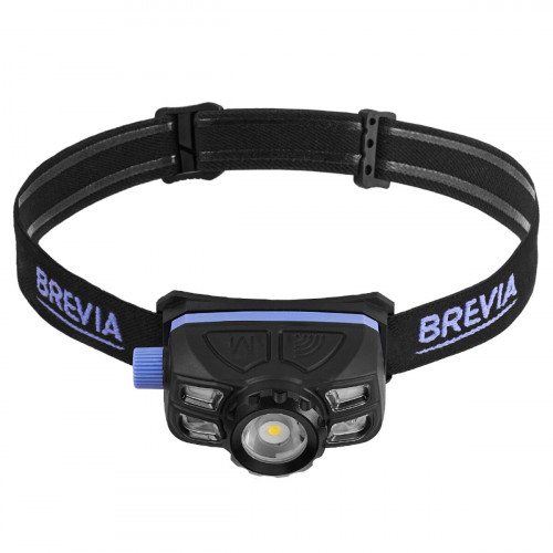 Ліхтар налобний Brevia 400Lm, 5W LED, Zoom, Sensor, 1400mAh IP65 Ліхтар налобний Brevia 400Lm, 5W LED, Zoom, Sensor, 1400mAh IP65