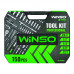 Професійний набір інструментів в кейсі Winso Pro 1/2", 1/4", 3/8" 72T, CR-V, 150од.