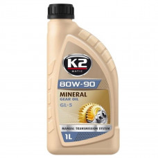 Трансмісійне масло K2 Mineral Gear Oil 80W-90 GL5 1л Трансмісійне масло K2 Mineral Gear Oil 80W-90 GL5 1л