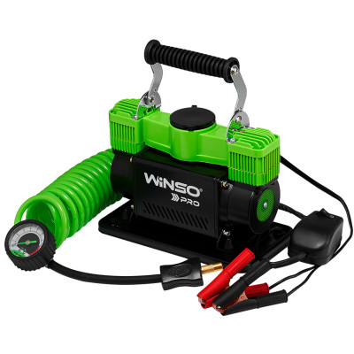 Компресор автомобільний Winso Pro Extreme 12В, 10 Атм, 90 л/хв із зажимами АКБ 137000