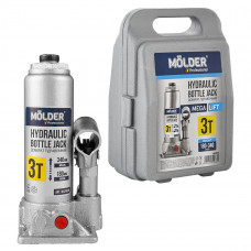 Домкрат гідравлічний пляшковий Molder 3т 180-340мм у кейсі