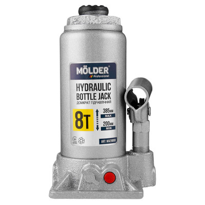 Домкрат гідравлічний пляшковий Molder 8т 200-385мм