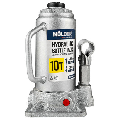 Домкрат гідравлічний пляшковий Molder 10т 200-385мм