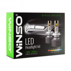 Автолампа Winso LED H4 12/24V 130Вт 11000Лм 6500K CSP3570 2шт