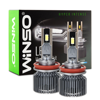 Автолампа Winso LED H8/H11/H16 12/24V 130Вт 11000Лм 6500K CSP3570 2шт