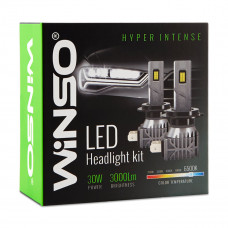 Автолампа Winso LED H8/H11/H16 12/24V 30Вт 3000Лм 6500K CSP3570 2шт
