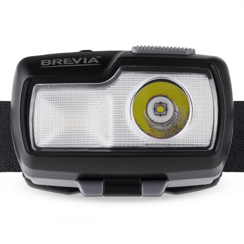 Ліхтар налобний Brevia 470Lm, 4 режими, 2xAA, IP64 Ліхтар налобний Brevia 470Lm, 4 режими, 2xAA, IP64