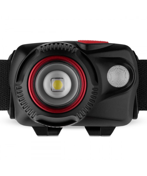 Ліхтар налобний Brevia 520Lm, Focus Control, 800mAh/3xAAA, IP64 (білий/червоний)