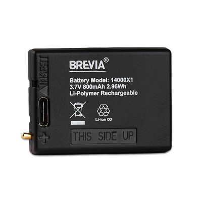 Акумулятор Brevia 3.7V 800mAh Li-polymer з Type-C для налобних ліхтарів