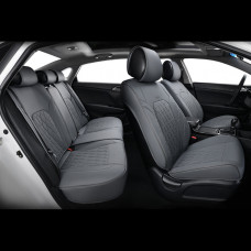 Комплект, 3D чохли для сидінь BELTEX Malibu, grey