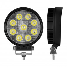 Фара світлодіодна Brevia EPISTAR Spot 10-30V, 27W (9x3W), 1980Lm, 1шт