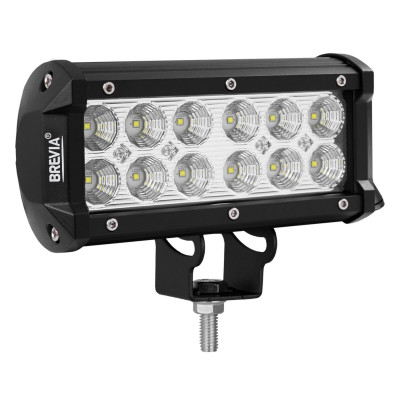 Фара світлодіодна Brevia CREE Flood 10-30V, 36W (12x3W), 3000Lm, 1шт