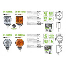Автолампа світлодіодна Belauto Epistar Spot LED (4*3w)