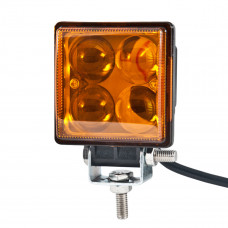 Автолампа світлодіодна Belauto Epistar Spot Amber LED 75х75х49 (4*3w)