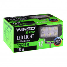 Фара світлодіодна Winso Pro EPISTAR white розсіяний 10-30V, 18W (6x3W), 1шт