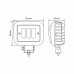 Фара світлодіодна Winso Pro 10-30V, 30W (3x10W), 2700Lm, CSP1860DE 1шт