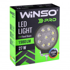 Фара світлодіодна Winso Pro EPISTAR розсіяний 10-30V, 27W (9x3W), 1шт