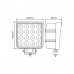 Фара світлодіодна Winso Pro EPISTAR white розсіяний 10-30V, 48W (16x3W), 1шт