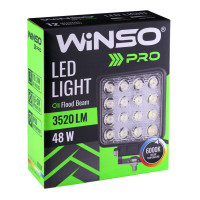 Фара світлодіодна Winso Pro EPISTAR white розсіяний 10-30V, 48W (16x3W), 1шт