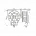 Фара світлодіодна Winso Pro EPISTAR white розсіяний 10-30V, 42W (14x3W), 1шт