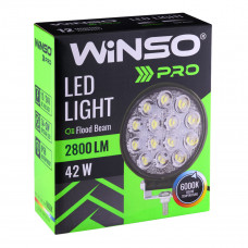 Фара світлодіодна Winso Pro EPISTAR white розсіяний 10-30V, 42W (14x3W), 1шт