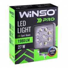 Фара світлодіодна Winso Pro EPISTAR точковий 10-30V, 27W (9x3W), 1шт