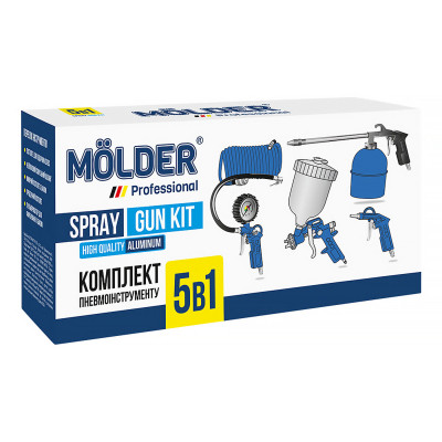 Набір пневмоінструменту Molder 5в1