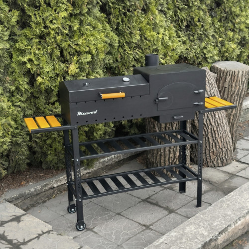 Мангал-барбекю Mzavod Геліос на 8 шампурів 4мм з пічкою Мангал-барбекю Mzavod Геліос на 8 шампурів 4мм з пічкою