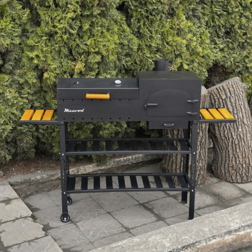 Мангал-барбекю Mzavod Геліос на 8 шампурів 4мм з пічкою Мангал-барбекю Mzavod Геліос на 8 шампурів 4мм з пічкою