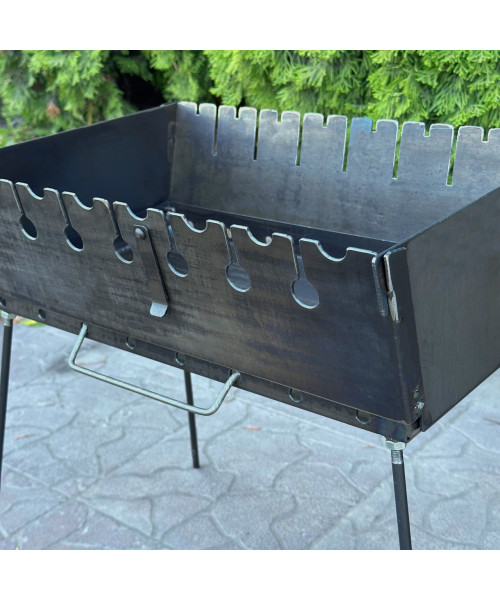 Мангал-валіза Mzavod Пегас на 8 шампурів 3мм Мангал-валіза Mzavod Пегас на 8 шампурів 3мм