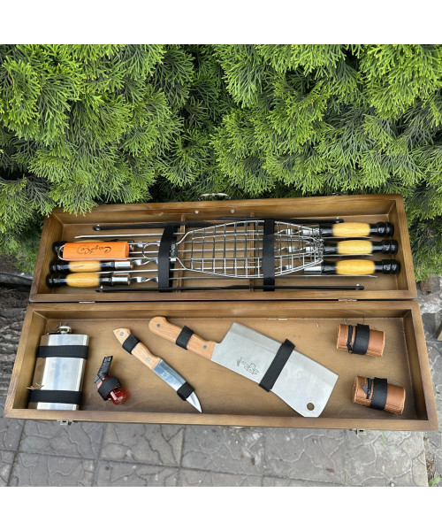 Подарунковий набір Mzavod Майстер BBQ темний